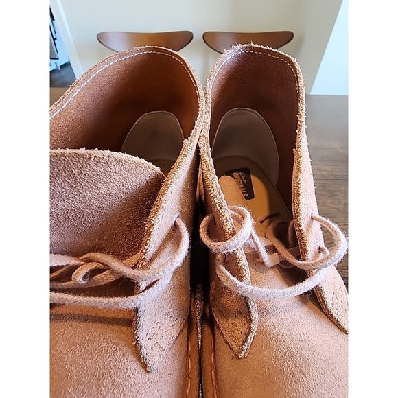 Clarks Originals Charles F Stead Chukka Boot Womens Size 7.5 M 21621 Rose/tan - Picture 8 of 10